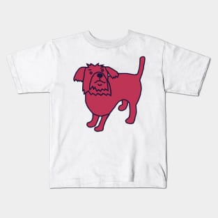 Viva Magenta Color of the Year 2023 Dog Kids T-Shirt